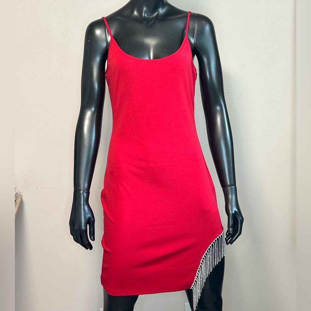 #0311 Bear Dance Fingertip Slip Dress L